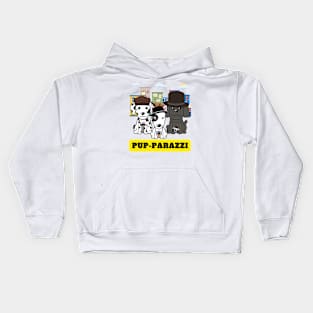 Pup-parazzi street - dalmatian bull terrier sheepdog Kids Hoodie